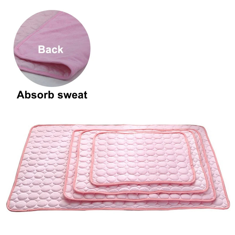 Pet Cooling Mat — Breathable Summer Pad for Dogs & Cats | Small to XXL | Sofa, Car & Home Use