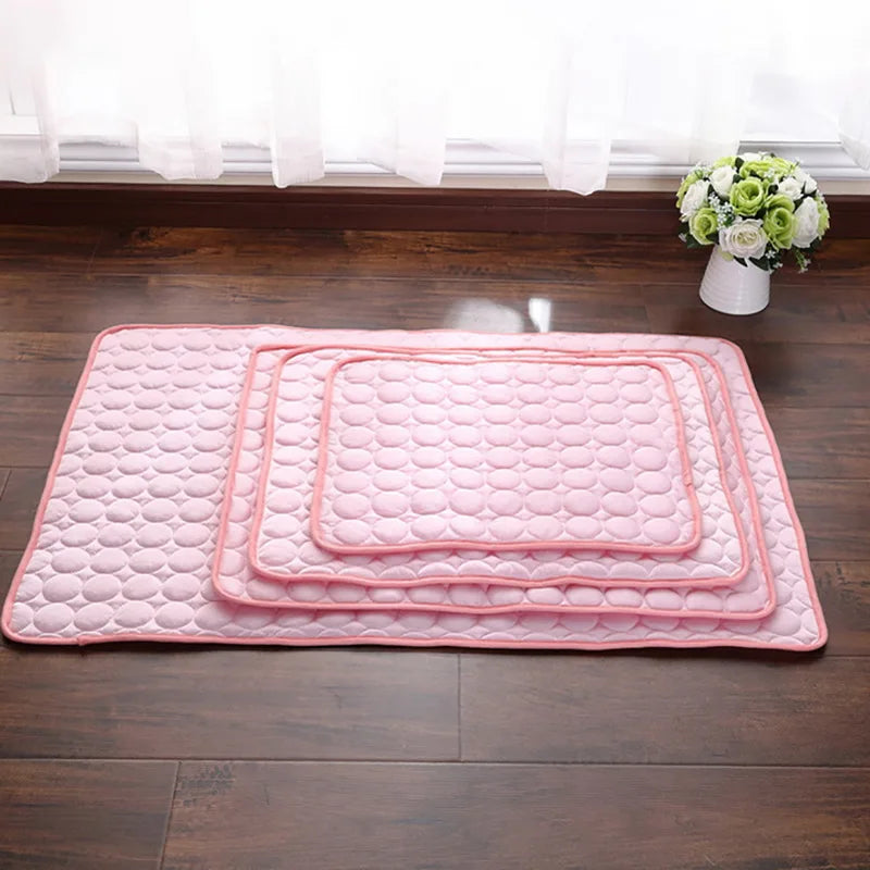 Pet Cooling Mat — Breathable Summer Pad for Dogs & Cats | Small to XXL | Sofa, Car & Home Use