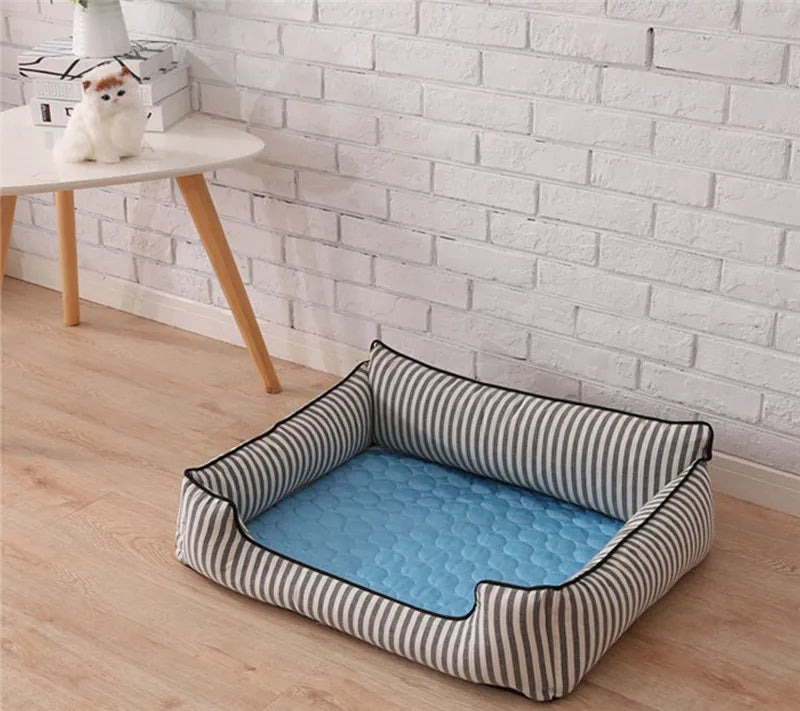 Pet Cooling Mat — Breathable Summer Pad for Dogs & Cats | Small to XXL | Sofa, Car & Home Use