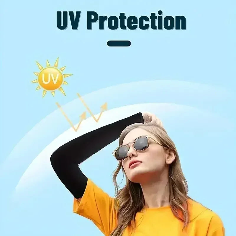 Cooling Arm Sleeves — UPF 50+ Sun Protection Ice Silk Cover for Cycling, Golf & Outdoor Sports
